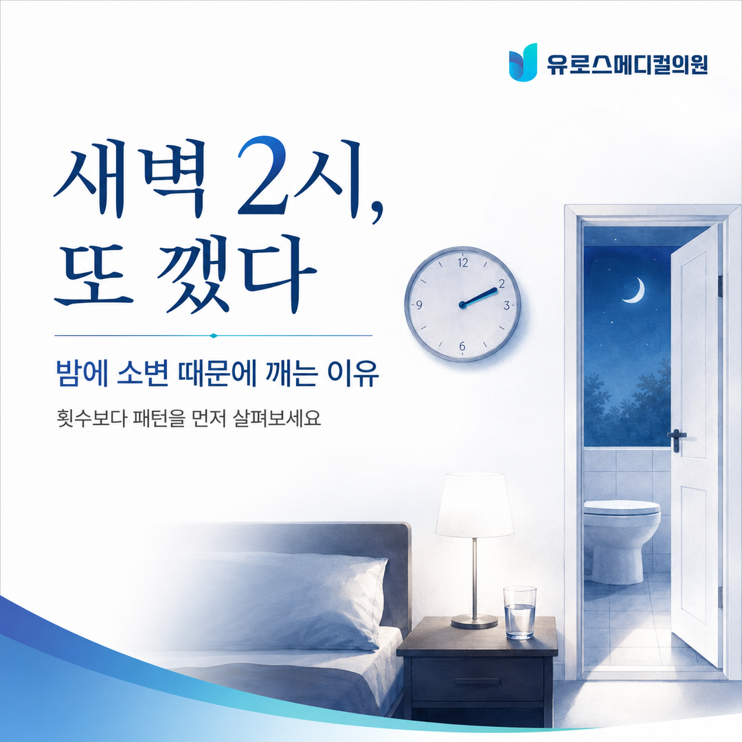 강남야간뇨, 새벽 2시 또 깼다면 밤의 문제가 아니라 ‘패턴’을 봐야 합니다 썸네일